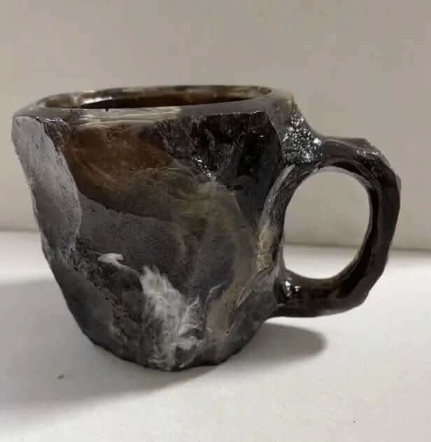 400ml Resin Mineral Crystal Coffee Mugs With Handles Elegant Fake Mineral Crystal Cup For Workplace Home Decor Christmas Gift Kitchen Gadgets Les Visionnaires