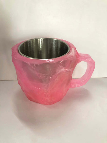 400ml Resin Mineral Crystal Coffee Mugs With Handles Elegant Fake Mineral Crystal Cup For Workplace Home Decor Christmas Gift Kitchen Gadgets Les Visionnaires
