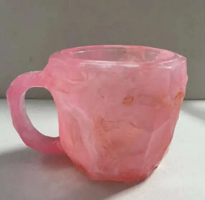 400ml Resin Mineral Crystal Coffee Mugs With Handles Elegant Fake Mineral Crystal Cup For Workplace Home Decor Christmas Gift Kitchen Gadgets Les Visionnaires