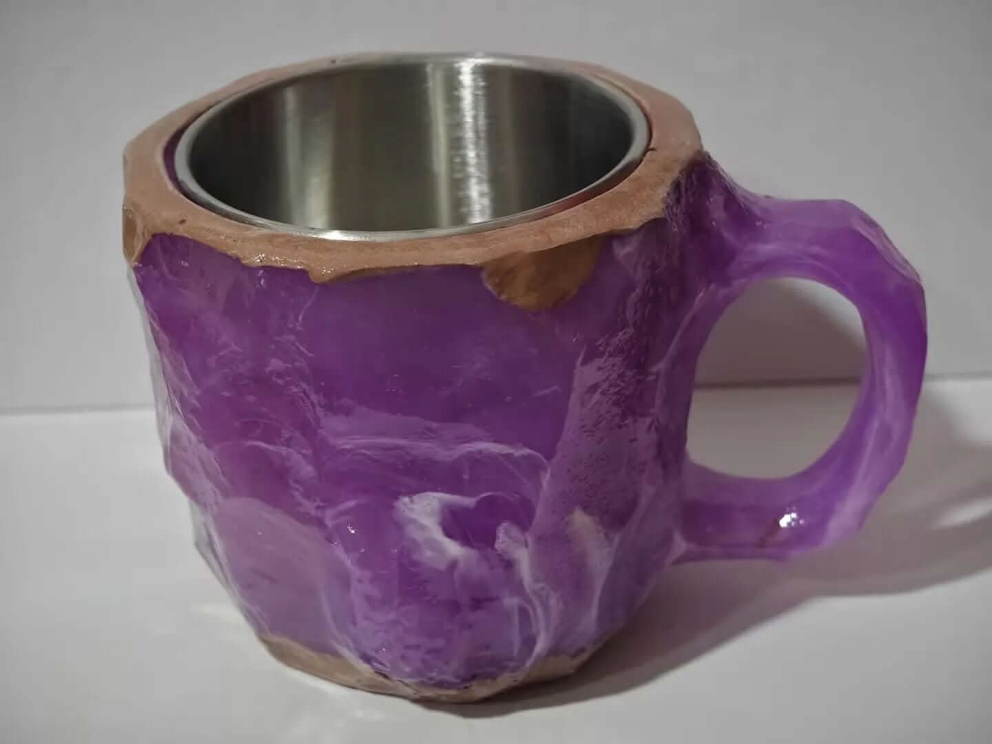400ml Resin Mineral Crystal Coffee Mugs With Handles Elegant Fake Mineral Crystal Cup For Workplace Home Decor Christmas Gift Kitchen Gadgets Les Visionnaires