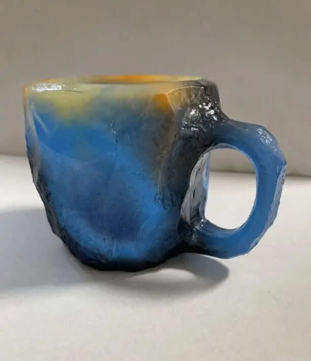 400ml Resin Mineral Crystal Coffee Mugs With Handles Elegant Fake Mineral Crystal Cup For Workplace Home Decor Christmas Gift Kitchen Gadgets Les Visionnaires