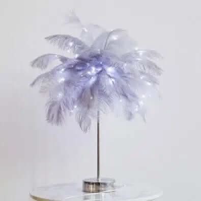 Lampe de table nordique en plumes Les Visionnaires