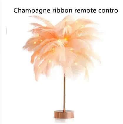 Lampe de table nordique en plumes Les Visionnaires