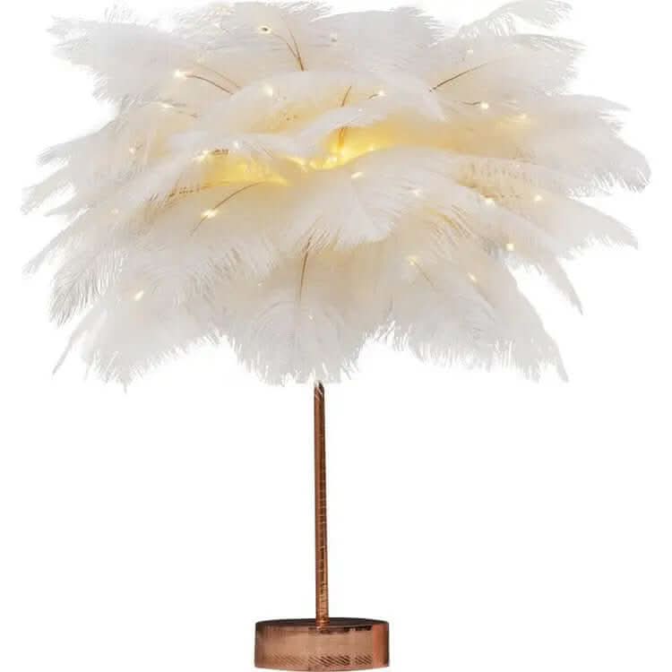 Lampe de table nordique en plumes Les Visionnaires