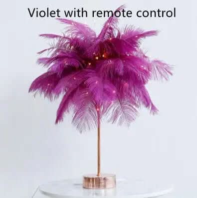 Lampe de table nordique en plumes Les Visionnaires