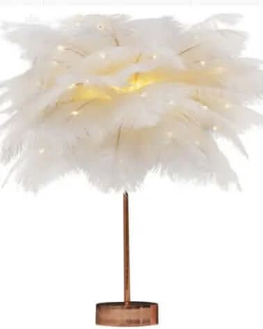 Lampe de table nordique en plumes Les Visionnaires