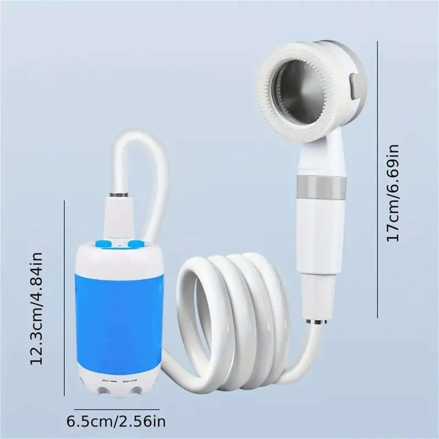 Outdoor Camping Shower Portable Electric Shower Gadgets Waterproof 5000mAh Rechargeable Battery Powered For Hiking Traveling Les Visionnaires
