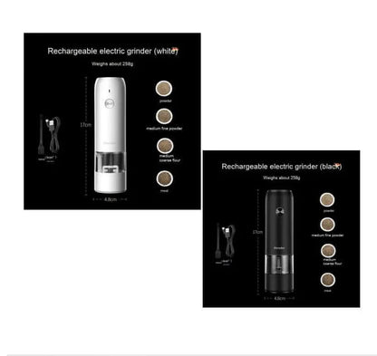 Set de Moulins à Poivre et Sel Électriques Rechargeables Les Visionnaires