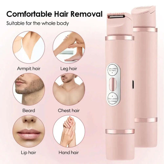 Dual-Head Electric Shaver Painless Women's Epilator Les Visionnaires