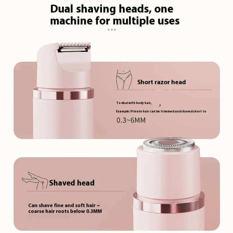 Dual-Head Electric Shaver Painless Women's Epilator Les Visionnaires