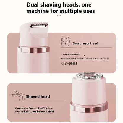 Dual-Head Electric Shaver Painless Women's Epilator Les Visionnaires