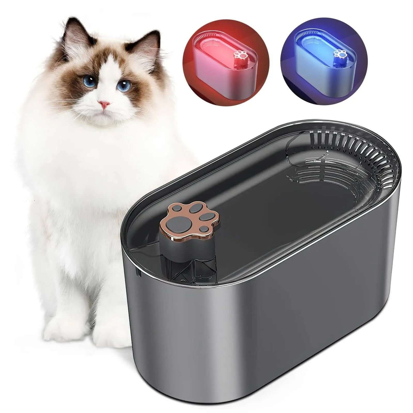 Fontaine à Eau Automatique 3L pour Chats et Chiens Les Visionnaires