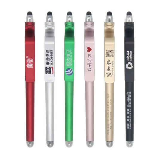Stylet multifonction avec support pour téléphone et stylo à bille Les Visionnaires