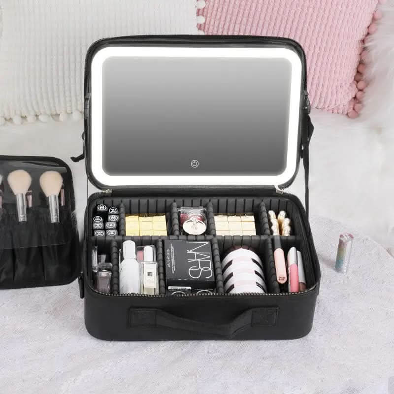 Trousse de maquillage intelligente à LED avec miroir Les Visionnaires