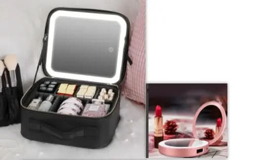 Trousse de maquillage intelligente à LED avec miroir Les Visionnaires