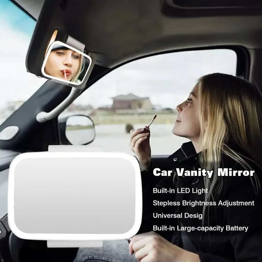 Miroir de maquillage LED pour voiture Les Visionnaires