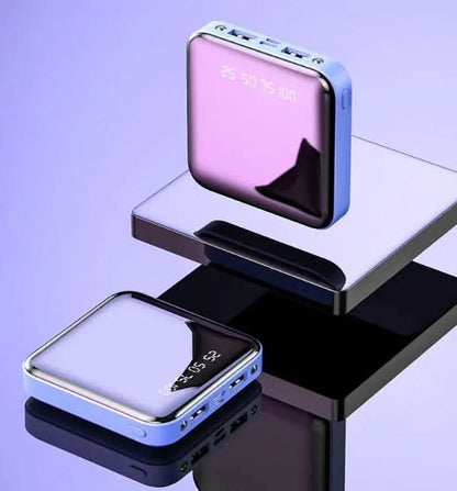 Mini Power Bank 20 000 mAh, portable, avec miroir et affichage numérique Les Visionnaires