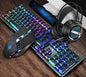 Ensemble clavier, souris et casque Steampunk Les Visionnaires