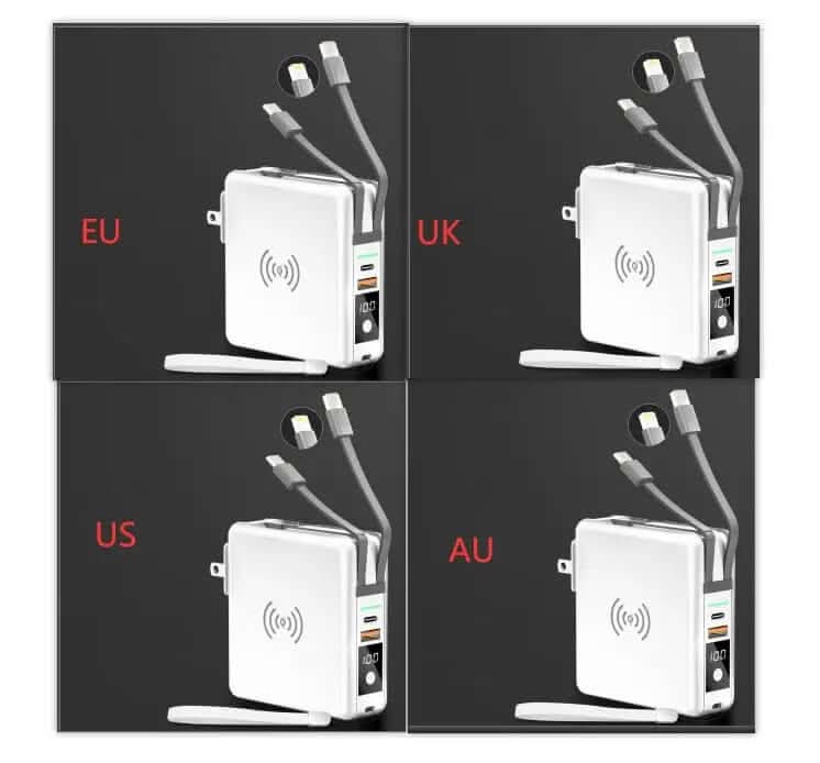 Batterie externe Super QI à charge rapide PD20W Les Visionnaires