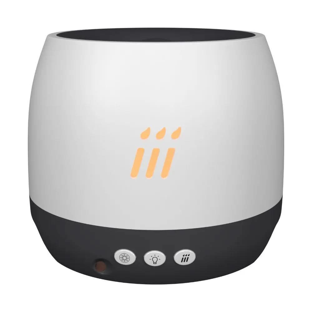 Diffuseur d'arômes à flamme, humidificateur d'air, brumisateur ultrasonique à LED Les Visionnaires
