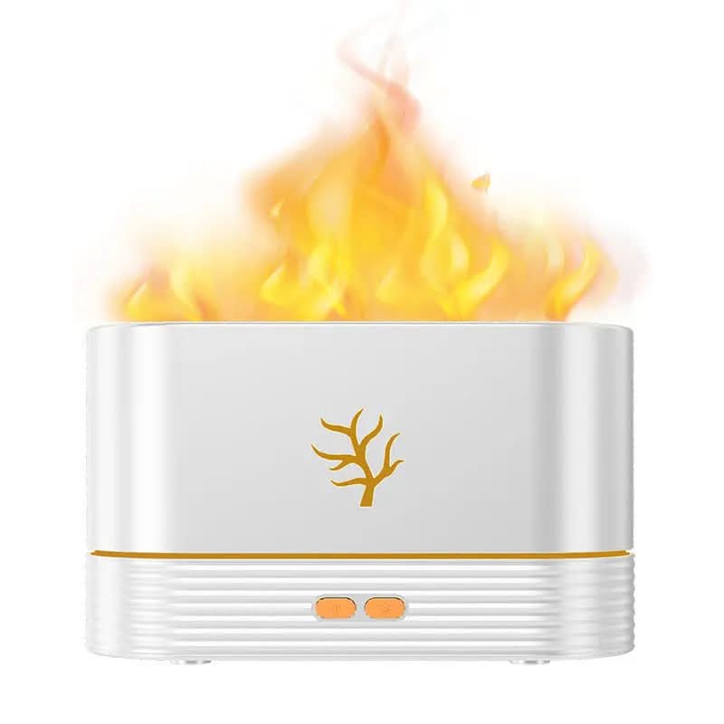 Diffuseur d'arômes à flamme, humidificateur d'air, brumisateur ultrasonique à LED Les Visionnaires