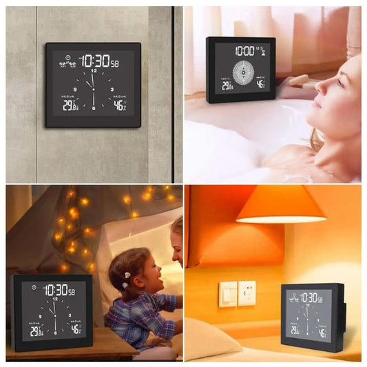 Horloge Murale LCD, numérique, étanche Les Visionnaires