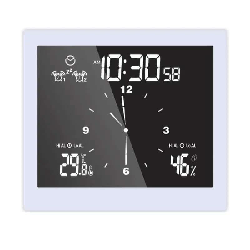 Horloge Murale LCD, numérique, étanche Les Visionnaires