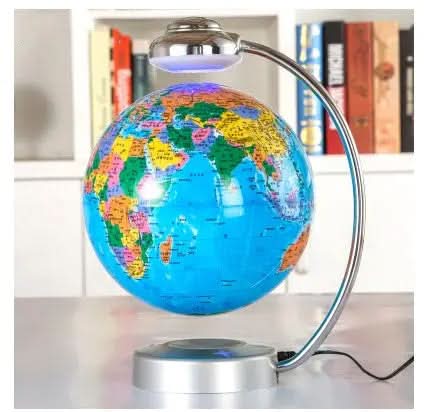 Globe de 8 pouces à suspension magnétique Les Visionnaires