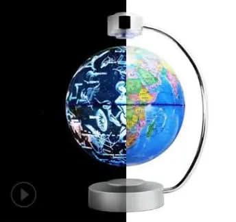 Globe de 8 pouces à suspension magnétique Les Visionnaires