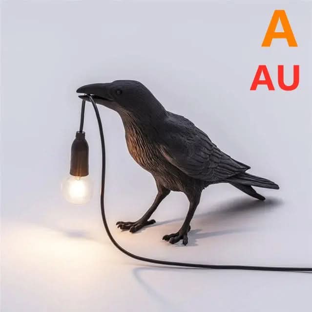 Applique murale créative en résine représentant un oiseau porte-bonheur Les Visionnaires