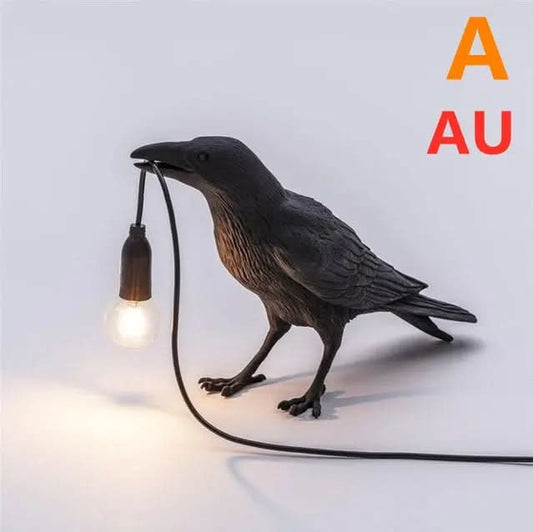 Applique murale créative en résine représentant un oiseau porte-bonheur Les Visionnaires