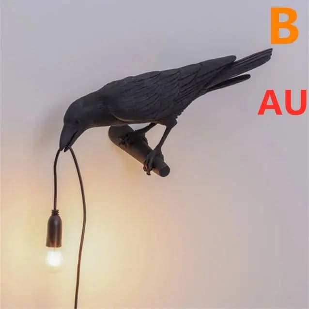 Applique murale créative en résine représentant un oiseau porte-bonheur Les Visionnaires