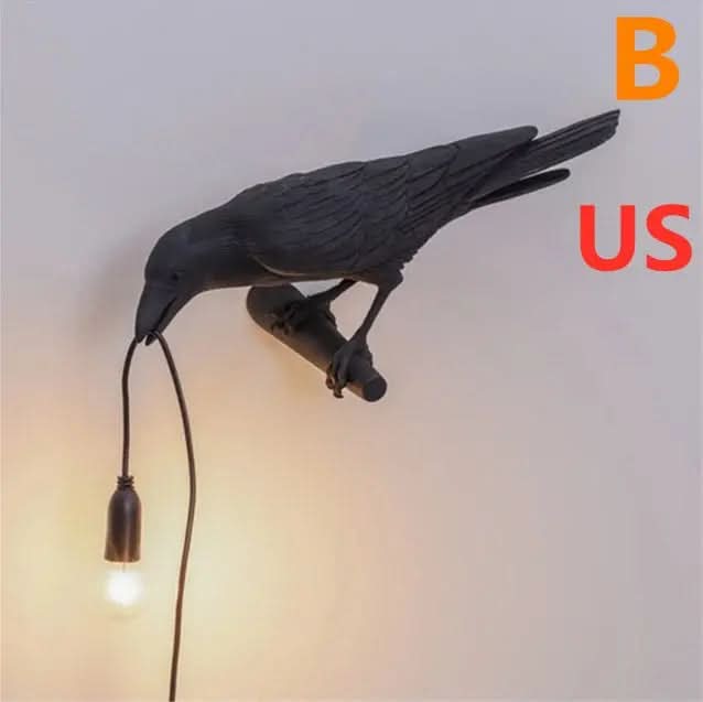 Applique murale créative en résine représentant un oiseau porte-bonheur Les Visionnaires