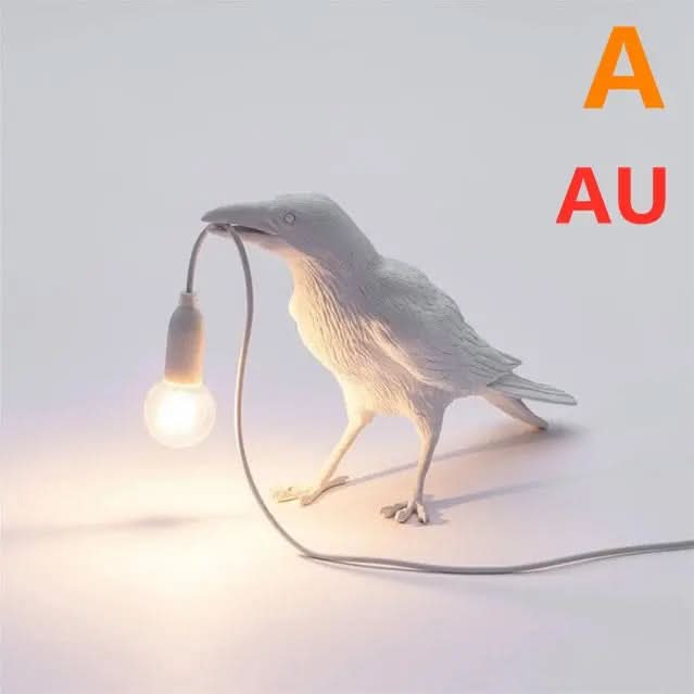 Applique murale créative en résine représentant un oiseau porte-bonheur Les Visionnaires