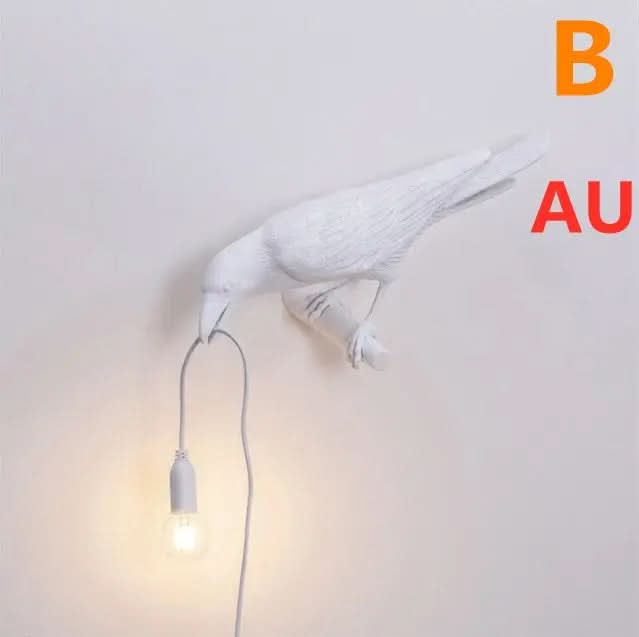 Applique murale créative en résine représentant un oiseau porte-bonheur Les Visionnaires