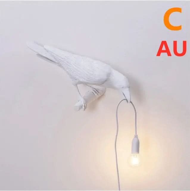 Applique murale créative en résine représentant un oiseau porte-bonheur Les Visionnaires