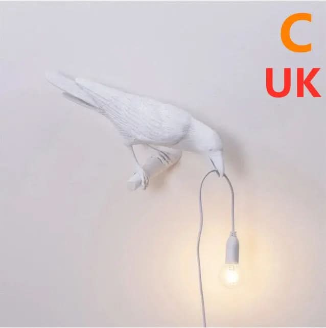 Applique murale créative en résine représentant un oiseau porte-bonheur Les Visionnaires