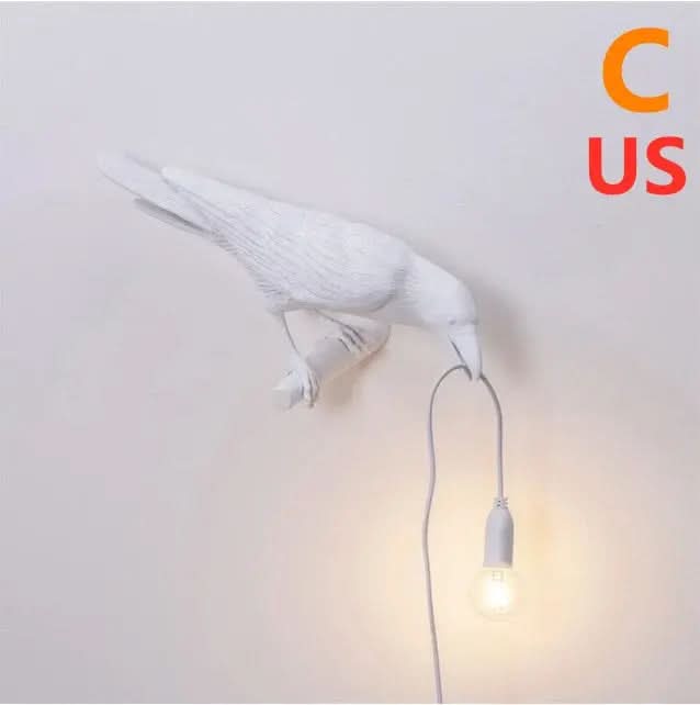 Applique murale créative en résine représentant un oiseau porte-bonheur Les Visionnaires