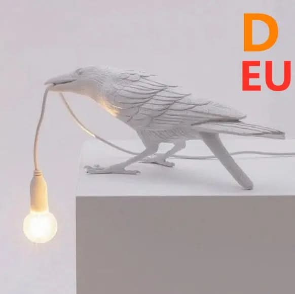 Applique murale créative en résine représentant un oiseau porte-bonheur Les Visionnaires