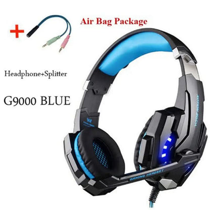 Casque de jeu filaire avec son surround, basses profondes, stéréo, écouteurs avec microphone Les Visionnaires