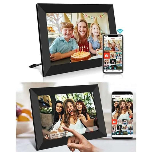 Cadre photo numérique intelligent avec écran tactile et WiFi Les Visionnaires