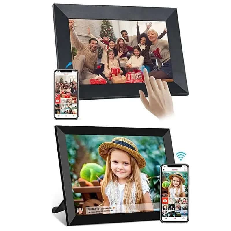 Cadre photo numérique intelligent avec écran tactile et WiFi Les Visionnaires