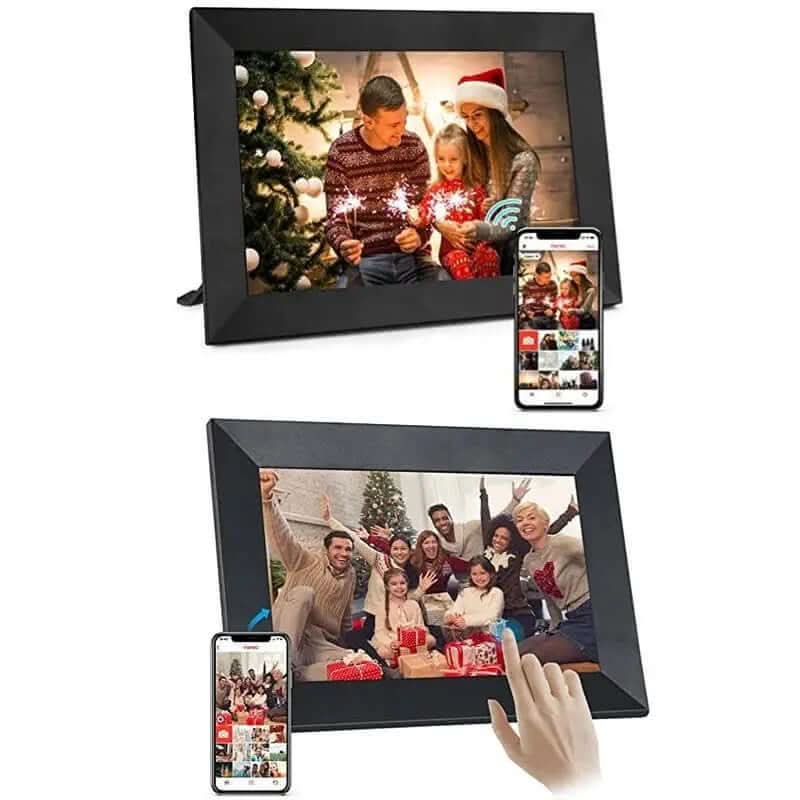 Cadre photo numérique intelligent avec écran tactile et WiFi Les Visionnaires