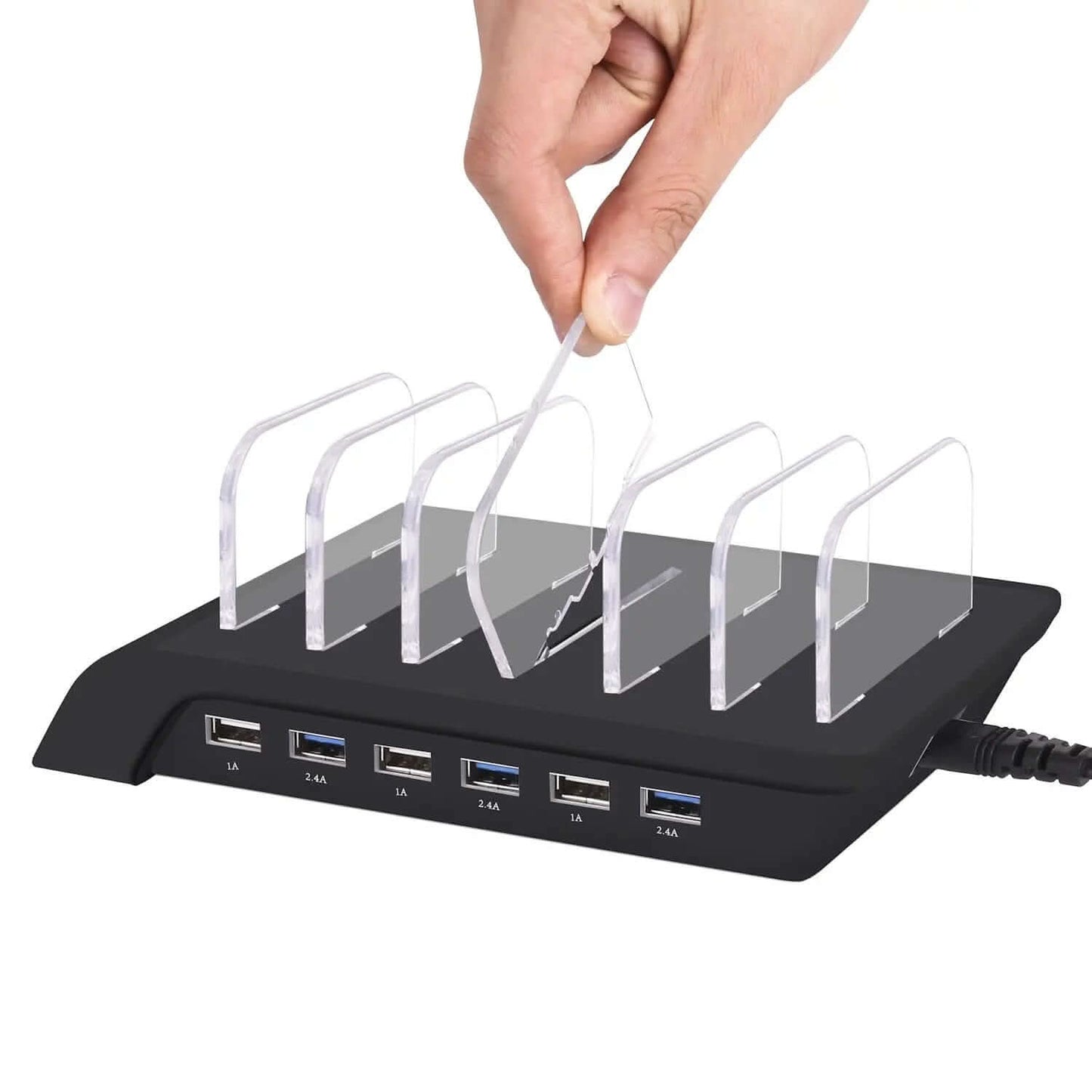 Support de chargement USB à six ports pour téléphone portable Les Visionnaires