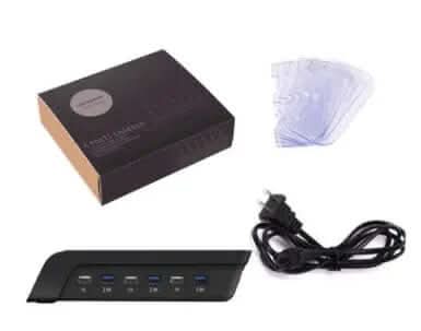 Support de chargement USB à six ports pour téléphone portable Les Visionnaires
