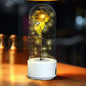 Lampe LED en forme de rose avec haut-parleur Bluetooth Les Visionnaires