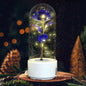 Lampe LED en forme de rose avec haut-parleur Bluetooth Les Visionnaires