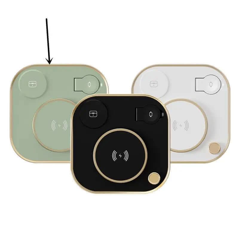 Chargeur magnétique sans fil 3-en-1, lampe de bureau à charge rapide 15 W, compatible Les Visionnaires