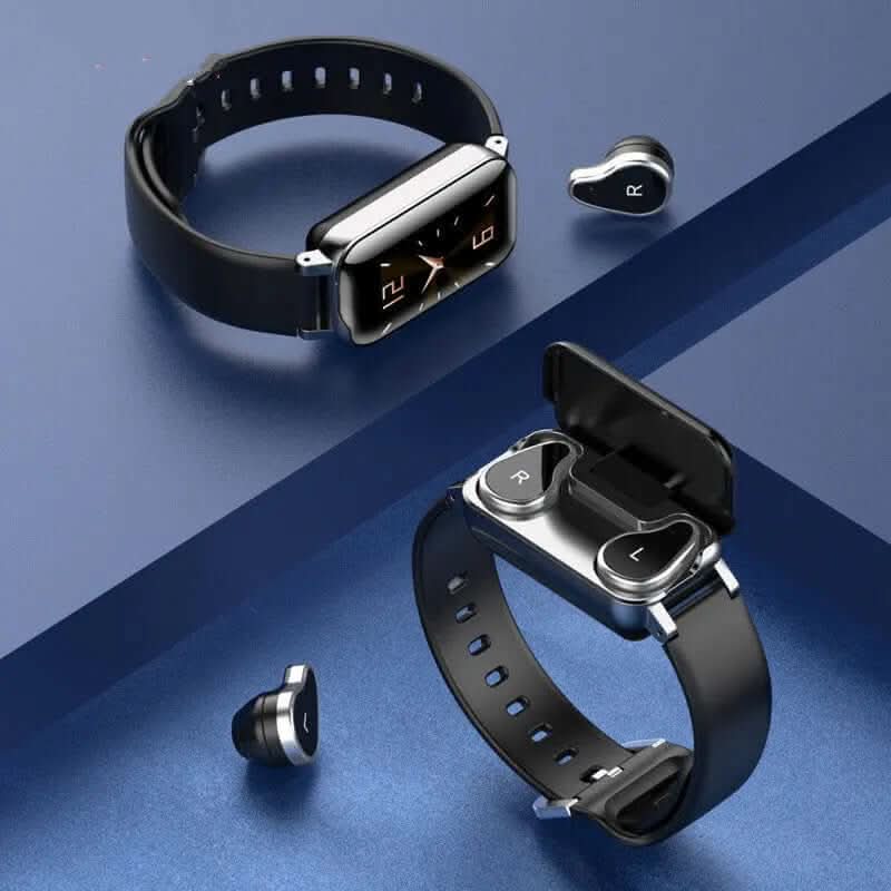 Bracelet intelligent avec casque Bluetooth sans fil 2-en-1 Les Visionnaires