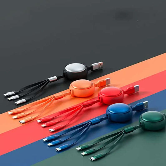 Câble USB 3 en 1 accessoire de recharge Les Visionnaires